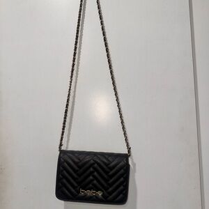 Bebe Black Chevron Crossbody Bag